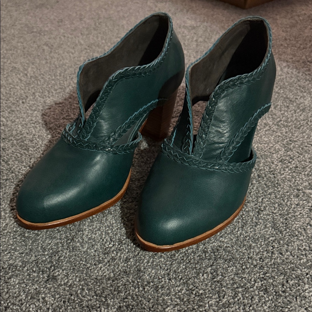 Elf Spirit Walker Leather Heel Booties